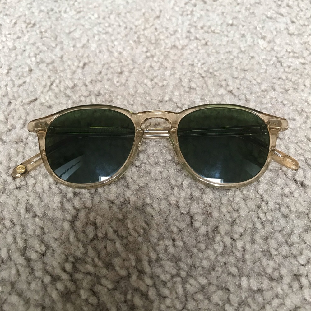 Garrett Leight Unisex Hampton Champagne Sunglass